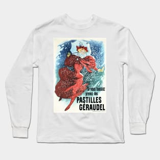 GERAUDEL PASTILLES Lozenges Paris Art Nouveau Jules Cheret Long Sleeve T-Shirt